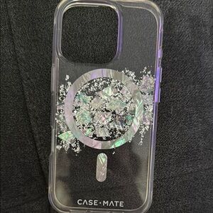 Case-Mate Clear iPhone 16 Pro Case with iridescent shell